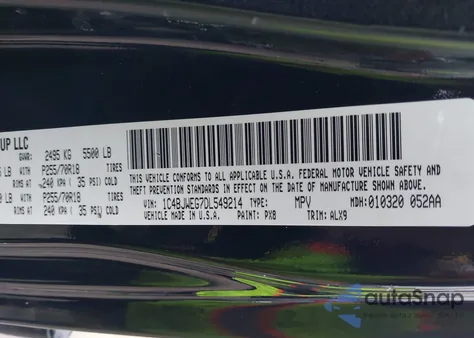 2013 Jeep Wrangler Unlimited Sahara из США, поврежденный, VIN 1C4BJWEG7DL549214